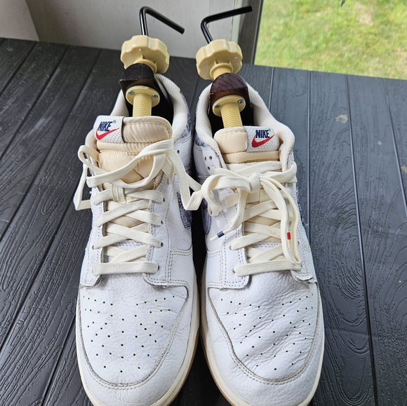 Nike Dunk Low Washed Denim Mens Size 14 FN6881-100 - Picture 2 of 14